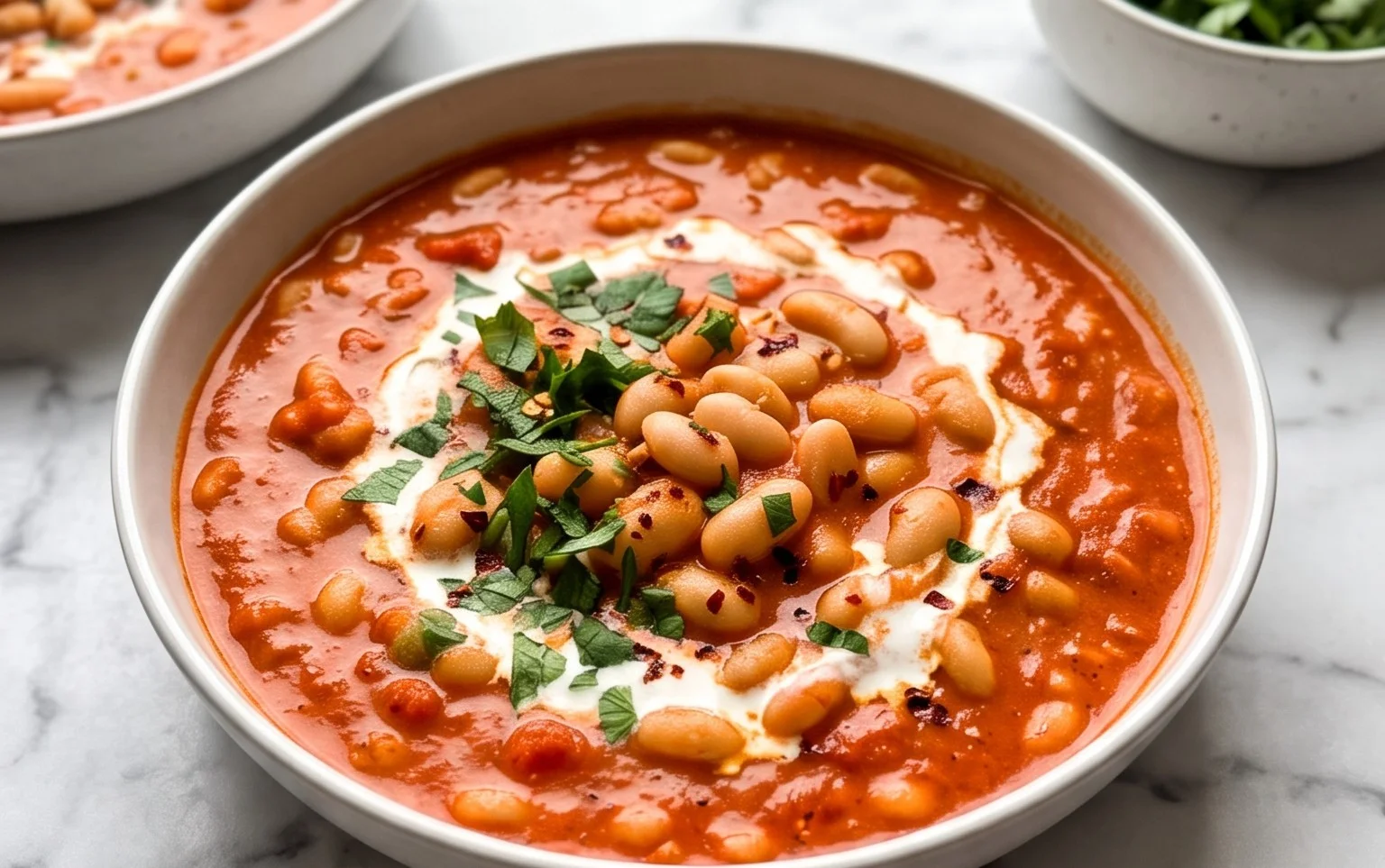 Ragoût Crémeux Tomate & Haricots Blancs : Recette Facile