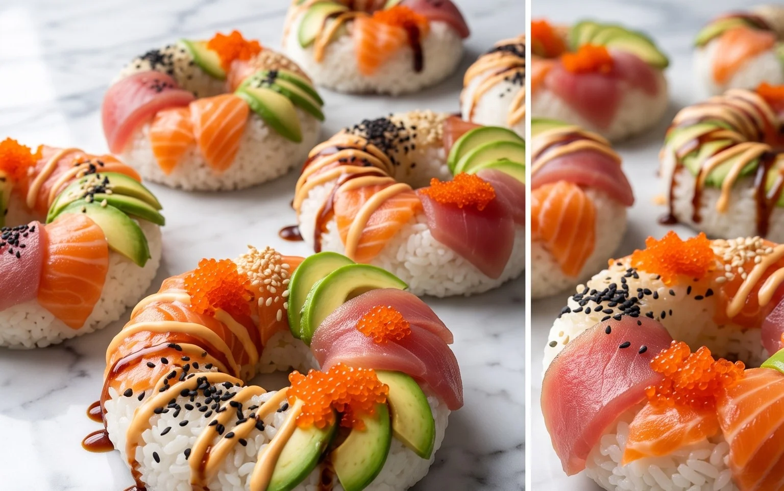 Sushi Donuts : Recette Facile et Colorée pour Chef-d&rsquo;œuvre