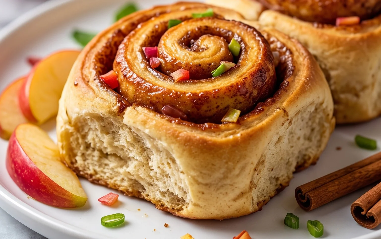 Soft-Baked Apple Cinnamon Rolls